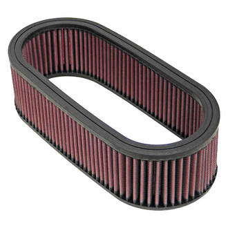 K&N® - E Series Oval Red Air Filter (12" BOL x 5.25" BOW x 12" TOL x 5.25" TOW x 3.25" H)