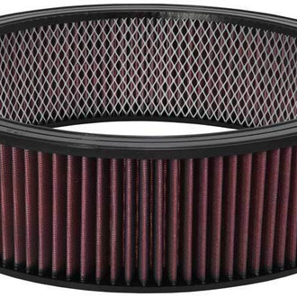 K&N® - E Series Round Straight Red Air Filter with Inner Wire (12" ID x 14" OD x 4" H)