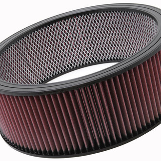 K&N® - E Series Round Straight Red Air Filter with Inner Wire (12" ID x 14" OD x 5" H)