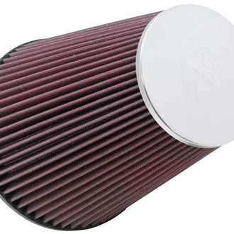 K&N® - Round Tapered Red Air Filter (6" F x 7.5" B x 4.5" T x 9" H)