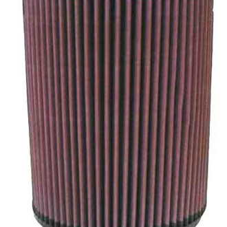 K&N® - Round Straight Red Air Filter (4" F x 7" OD x 9" H)