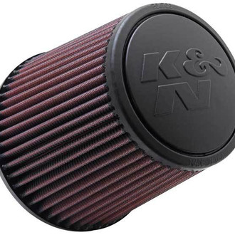 K&N® - Round Tapered Red Air Filter (3" F x 6" B x 4.625" T x 6" H)