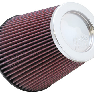 K&N® - Round Tapered Red Air Filter (6" F x 7.5" B x 5" T x 7.5" H)