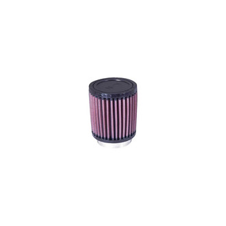 K&N® - Round Straight Red Air Filter (2.25" F x 3.5" OD x 4" H)