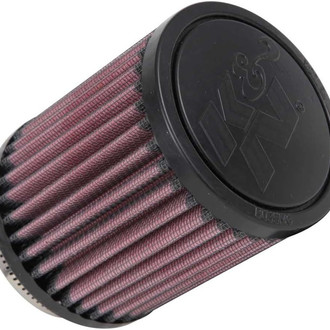 K&N® - Round Straight Red Air Filter (2.438" F x 3.5" OD x 4" H)