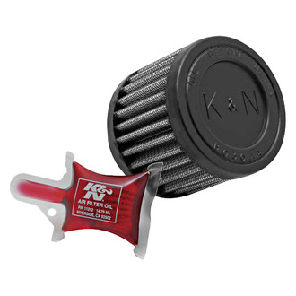 K&N® - Round Straight Red Air Filter (1.688" F x 3" OD x 2.5" H)