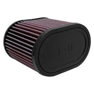 K&N® - Oval Straight Red Air Filter