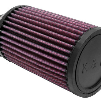 K&N® - Round Straight Red Air Filter (2.438" F x 3.75" OD x 6" H)