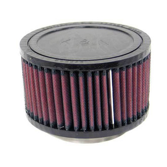 K&N® - Round Straight Red Air Filter (3" F x 5" OD x 3" H)