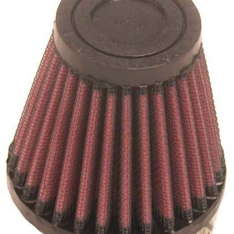 K&N® - Round Tapered Red Air Filter (2" F x 3.125" B x 2" T x 3" H)