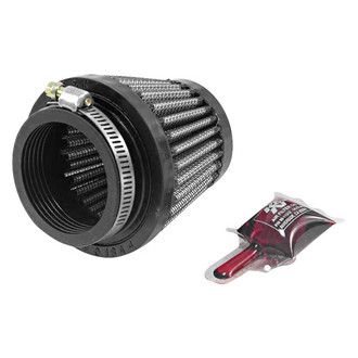 K&N® - Round Tapered Red Air Filter (1.75" F x 3" B x 2" T x 2.5" H)