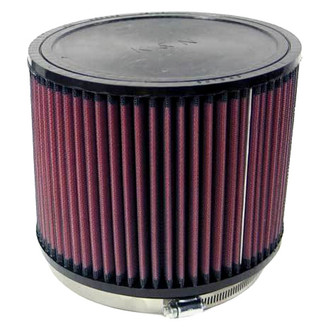 K&N® - Round Straight Red Air Filter (6" F x 7.5" OD x 6" H)