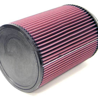 K&N® - Round Straight Red Air Filter (6" F x 7.5" OD x 10" H)