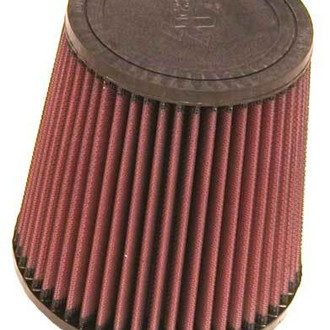 K&N® - Round Tapered Red Air Filter (4.5" F x 5.875" B x 4.5" T x 6" H)