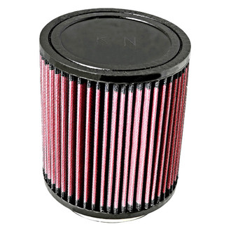 K&N® - Round Straight Red Air Filter (3.5" F x 5" OD x 5.625" H)