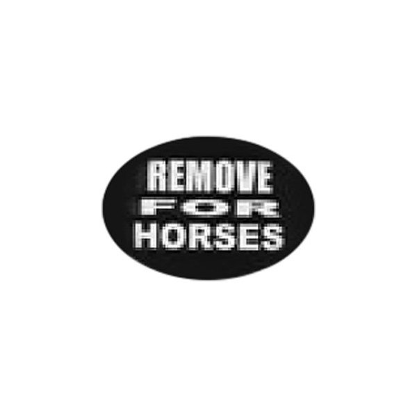 Knockout Decals® - 2" Trailer Hitch Receiver Cover with Remove for Horses Logo