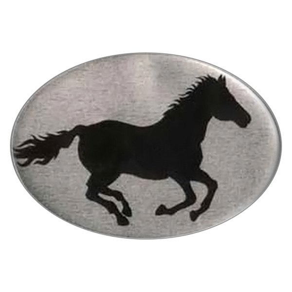 Knockout Decals® - 2" Trailer Hitch Receiver Cover with Horse Running Logo