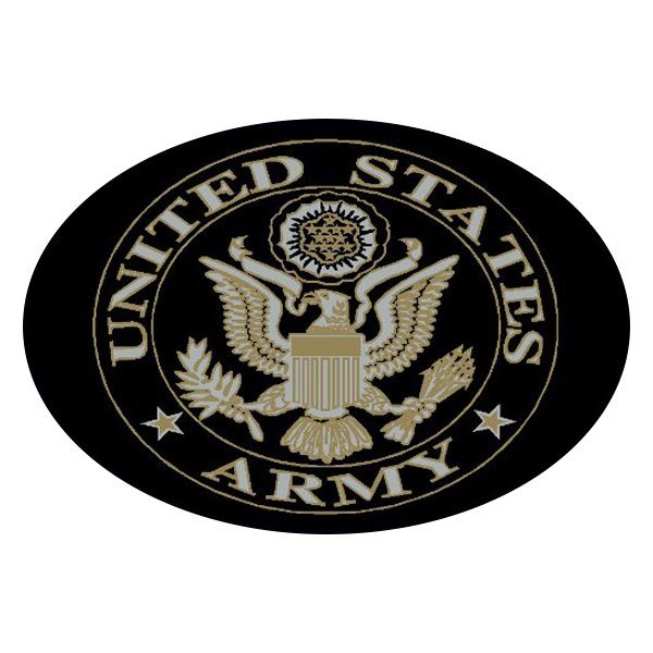 Knockout Decals® - 2" Trailer Hitch Receiver Cover with Army Symbol Logo