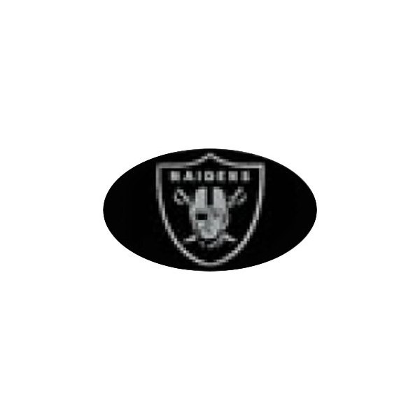 Knockout Decals® - 2" Trailer Hitch Receiver Cover with Oakland Raiders Logo