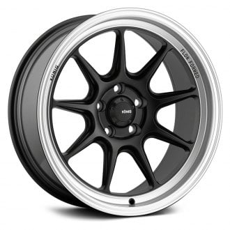 KONIG® - COUNTERGRAM Matte Black with Matte Machined Lip