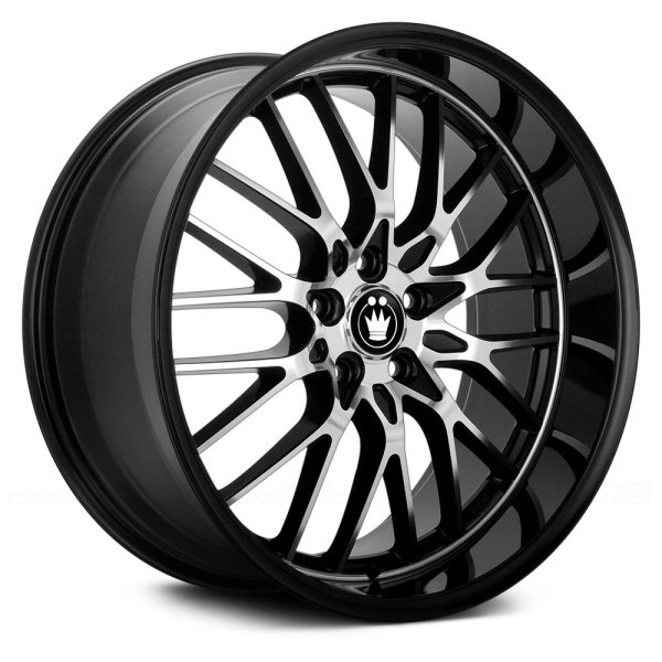 KONIG® - LACE Gloss Black with Mirror Machined Face