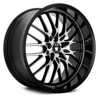 KONIG® - LACE Gloss Black with Mirror Machined Face