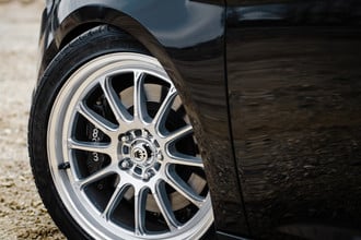 Tweak'd Silver with Machined Face on Ford Focus