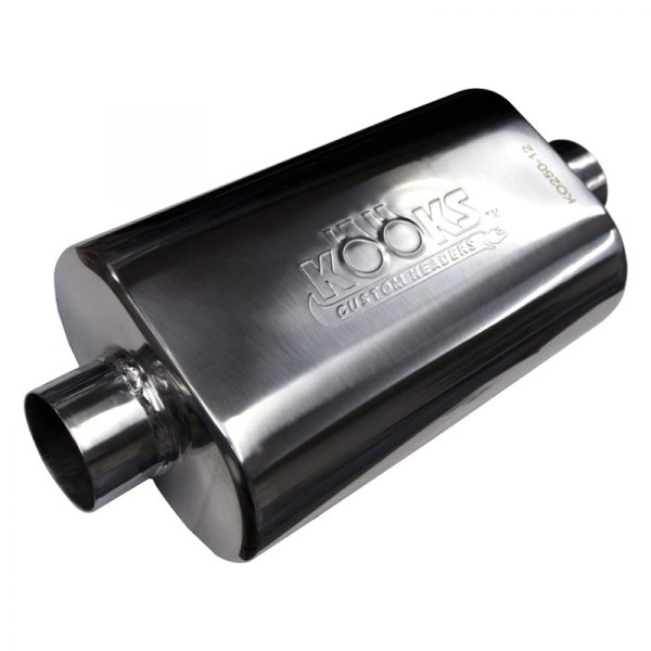 Kooks® - Stainless Steel Oval Silver Exhaust Muffler