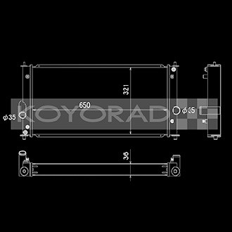 Koyorad® - Hyper V-Core Series™ Aluminum Racing Radiator