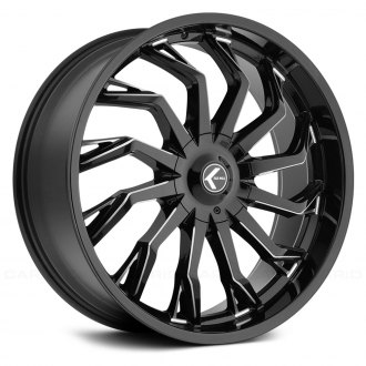 KRAZE® - 142 SCRILLA Gloss Black with Milled Spokes
