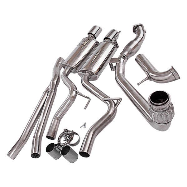 Krona Performance® - Stainless Steel Full Turbo-Back Exhaust System, Ford Mustang