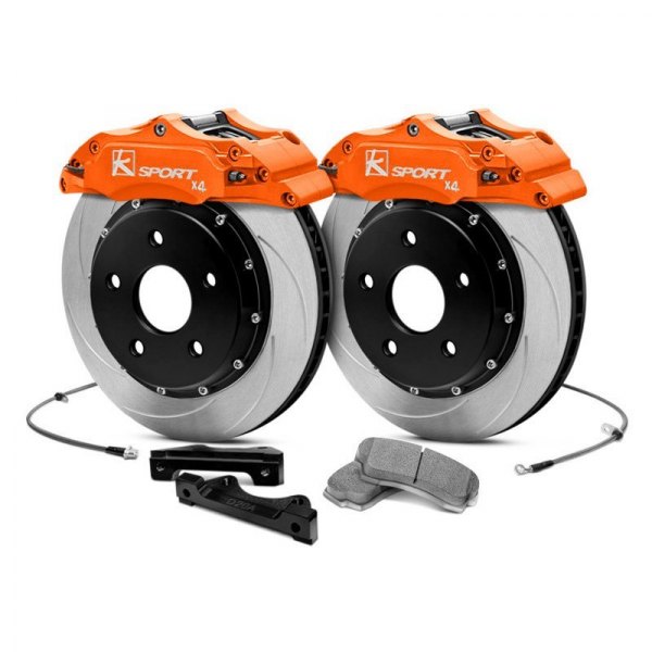  KSport® - ProComp Slotted Fixed Rear Brake Kit with 2-Piston Calipers