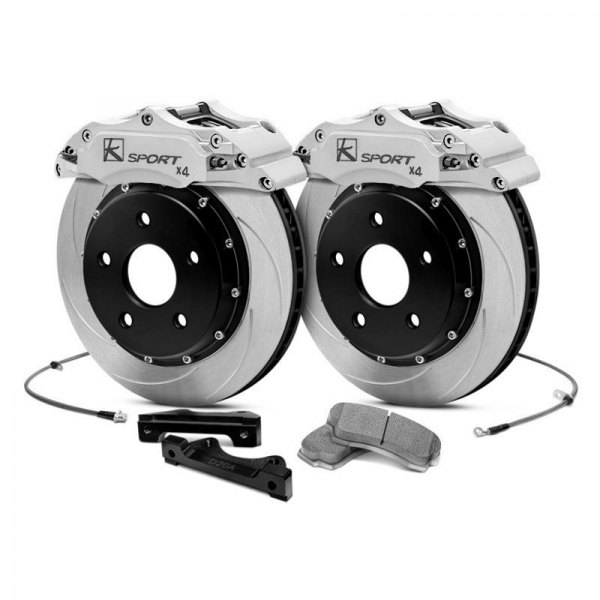  KSport® - ProComp Slotted Fixed Rear Brake Kit with 4-Piston Calipers