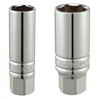 KT Pro® - 3/8" Drive Standard 6-Point Rubber Spark Plug Socket