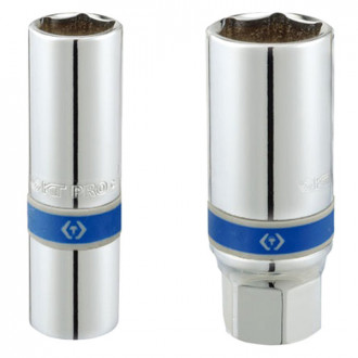 KT Pro® - 1/2" Drive Standard 6-Point Rubber Spark Plug Socket