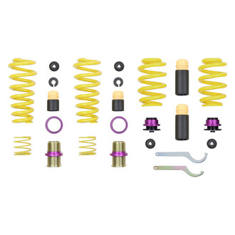 KW Suspensions® - 0.2"-0.8" x 0.2"-0.6" Front and Rear Adjustable Coilover Spring Lowering Kit