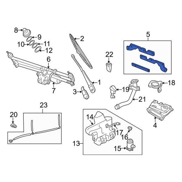 Windshield Wiper Arm Seal