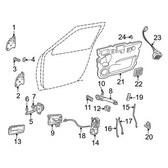 Land Rover OE - Front Door - Lock & Hardware (4.0L / 4.6L)