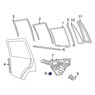 Land Rover OE - Front Window Regulator Guide