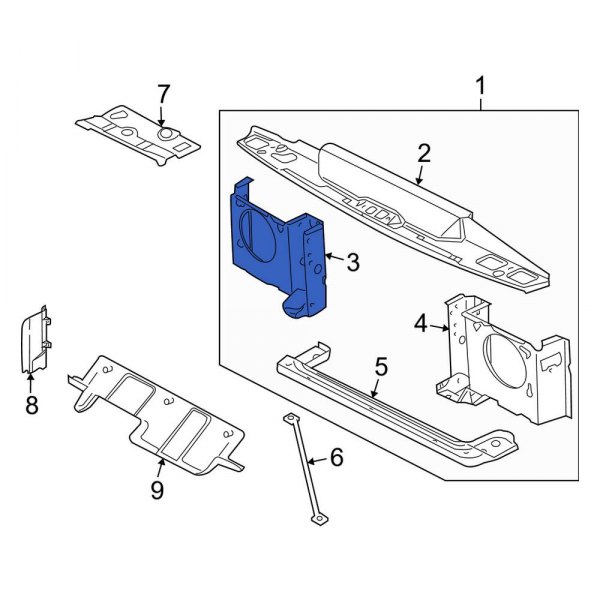 Radiator Support Side Panel