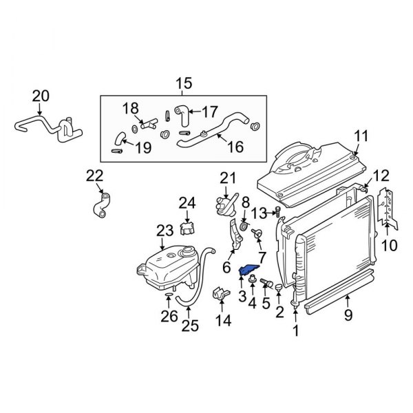 Radiator Mount Bracket