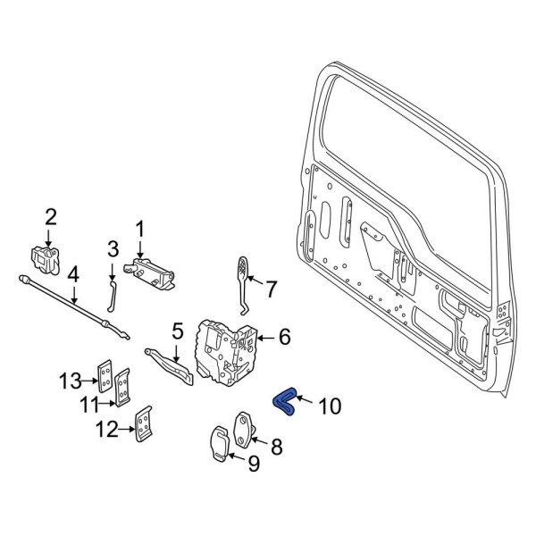 Door Lock Striker Plate Seal