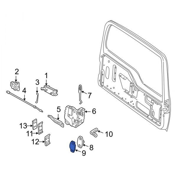 Door Lock Striker Plate Spacer