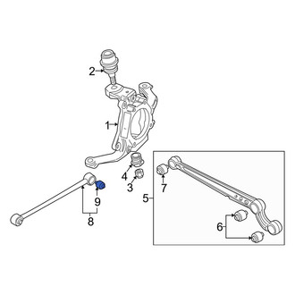 Land Rover OE - Rear Suspension Track Bar Bushing