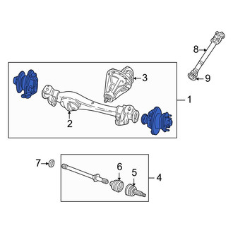 Land Rover OE - Front Left CV Axle Assembly