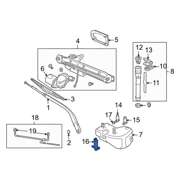 Headlight Washer Pump