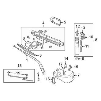Land Rover OE - Windshield - Wiper & Washer Components (Series II SD / Series II SE)
