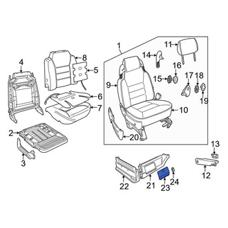 Land Rover OE - Seat Frame Trim Panel Screw Cap