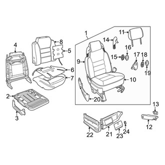 Land Rover OE - Seats & Tracks - Front Seat Components