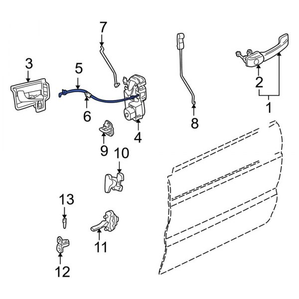 Door Latch Cable